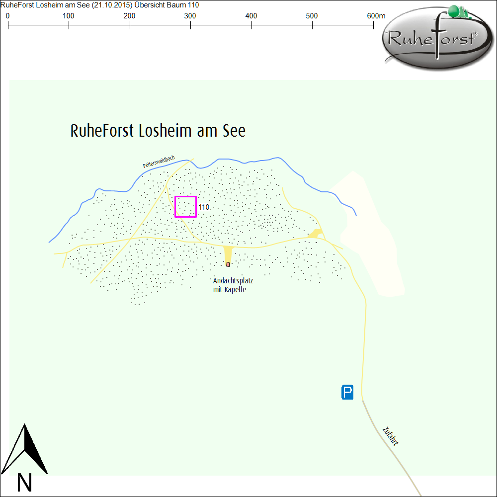 Übersichtskarte zu Baum 110