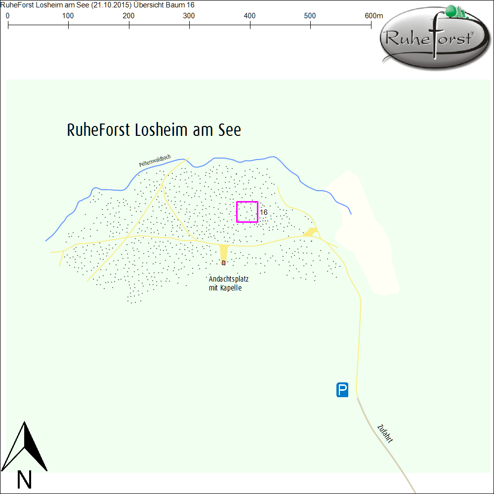 Übersichtskarte zu Baum 16