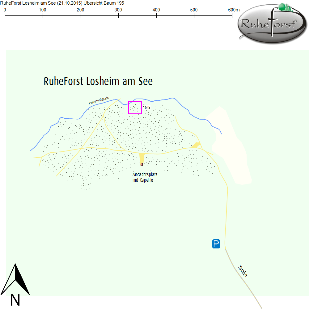 Übersichtskarte zu Baum 195