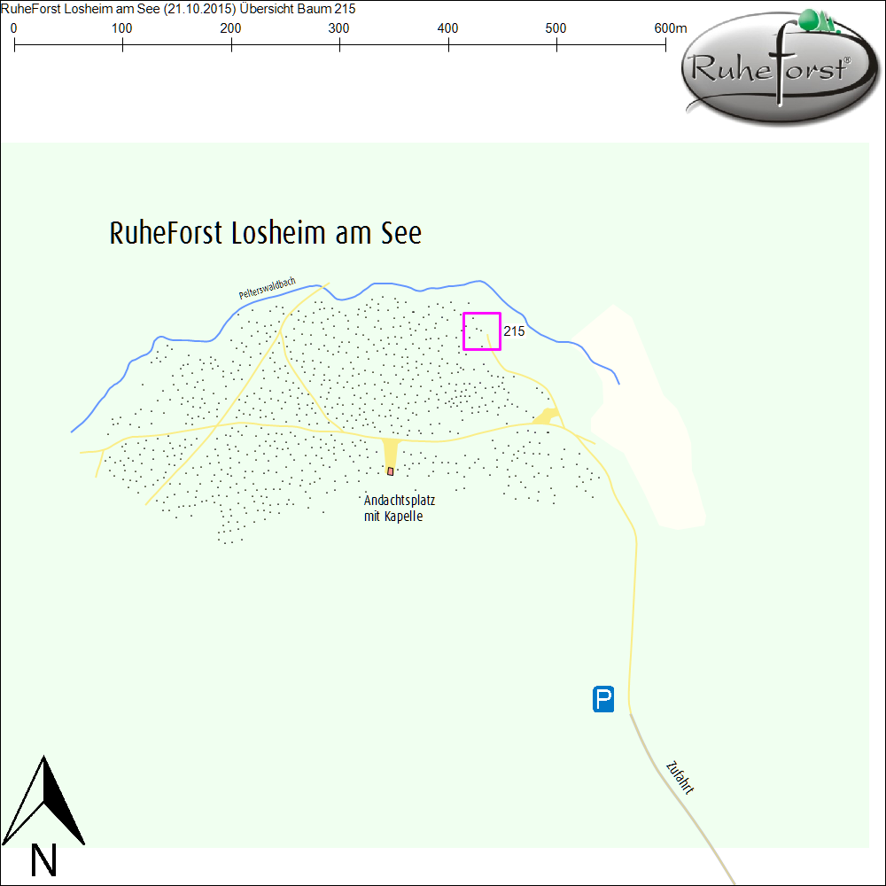 Übersichtskarte zu Baum 215