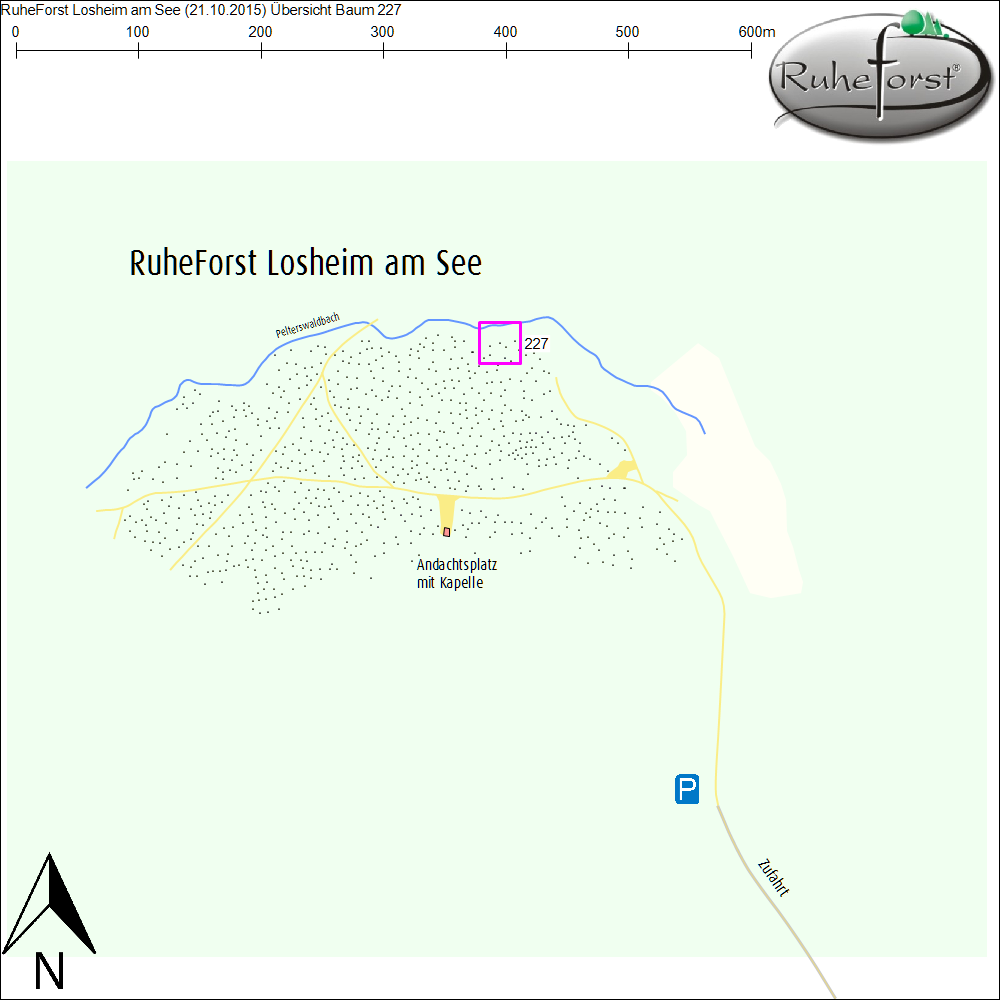 Übersichtskarte zu Baum 227