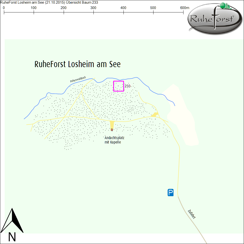 Übersichtskarte zu Baum 233