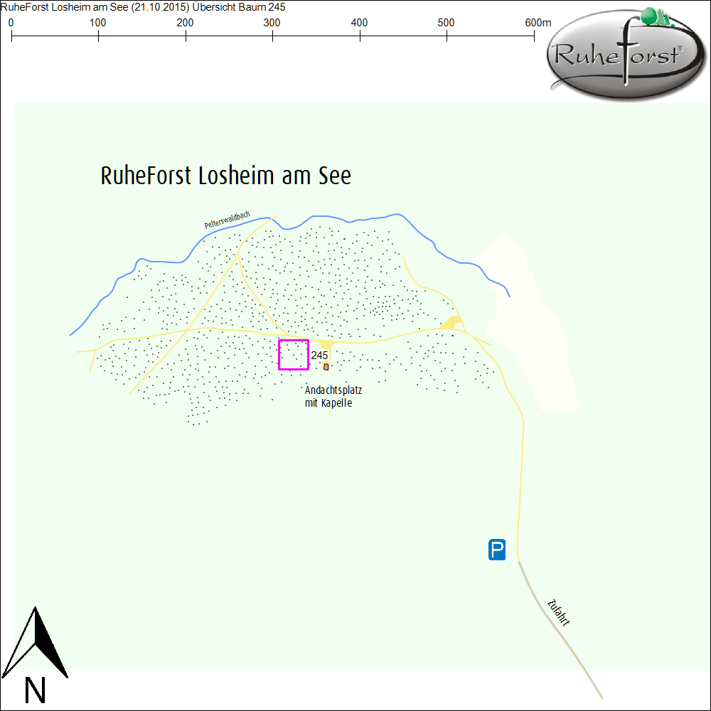 Übersichtskarte zu Baum 245