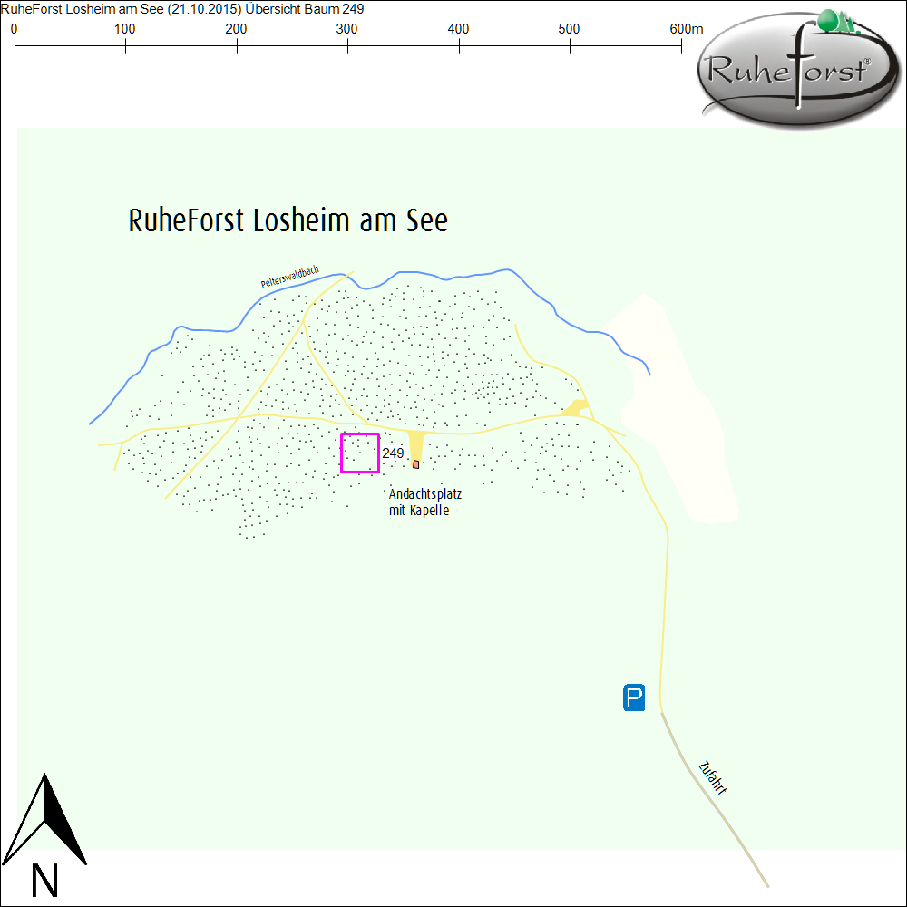 Übersichtskarte zu Baum 249