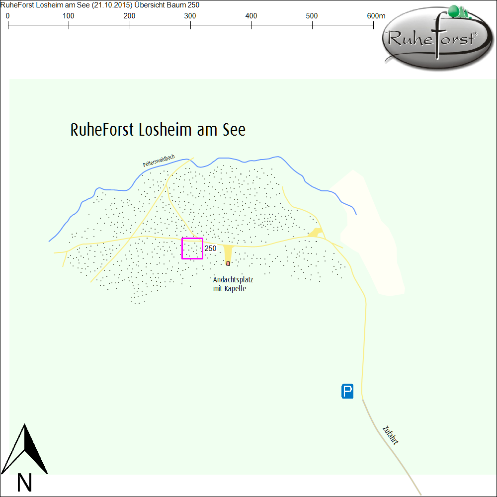 Übersichtskarte zu Baum 250