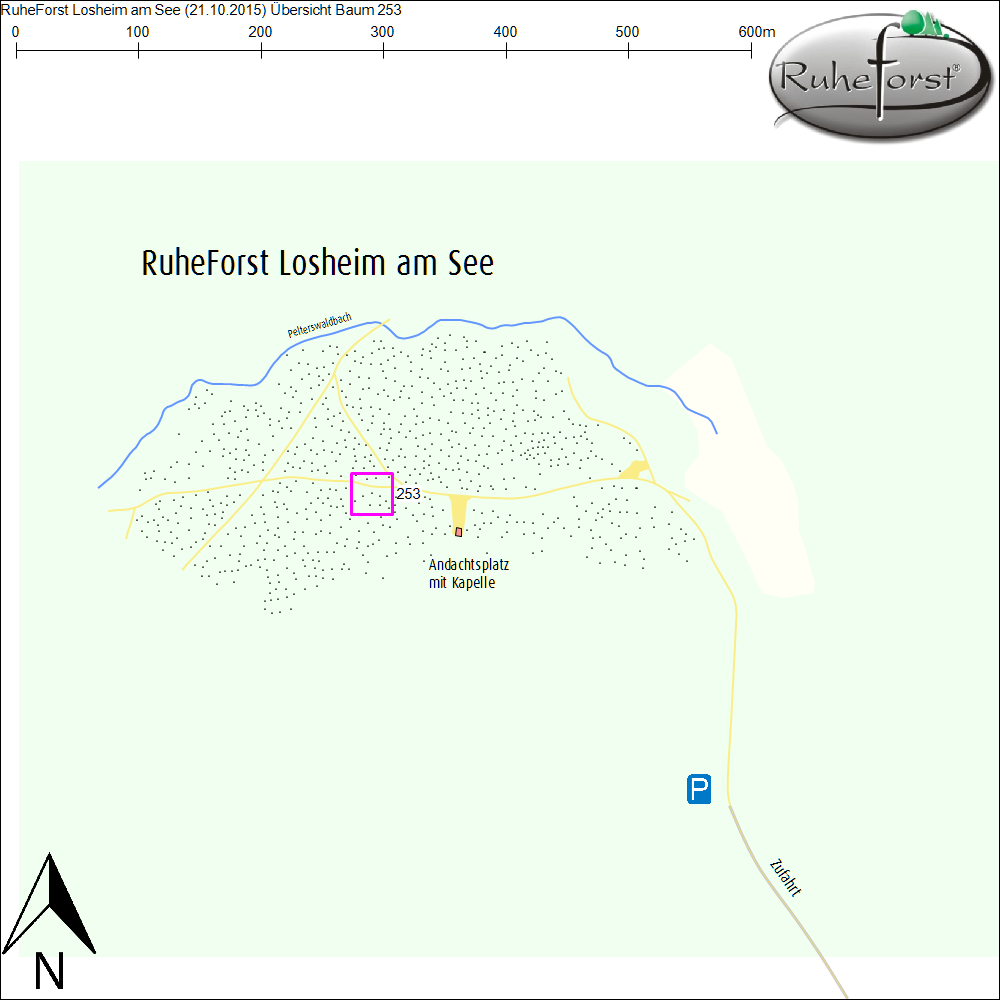 Übersichtskarte zu Baum 253