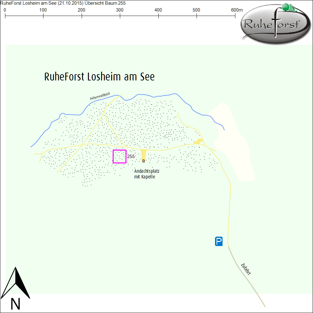 Übersichtskarte zu Baum 255