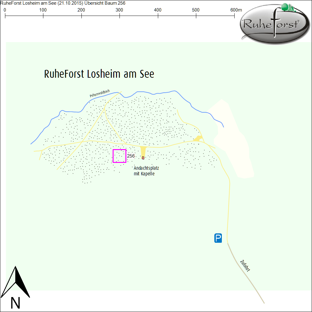 Übersichtskarte zu Baum 256