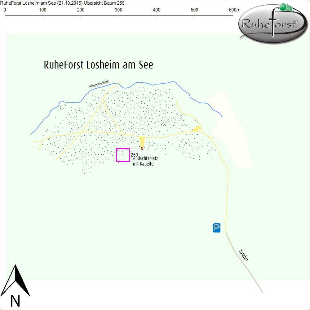 Übersichtskarte zu Baum 259