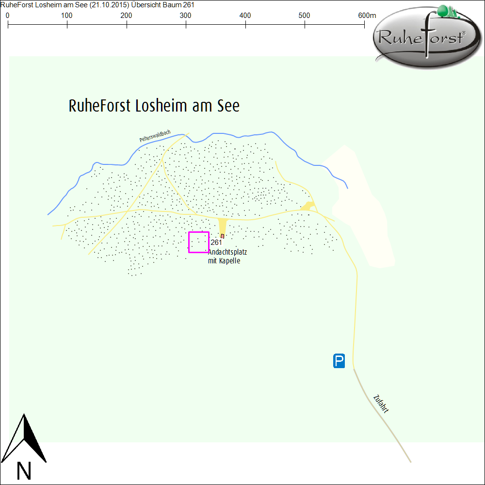 Übersichtskarte zu Baum 261