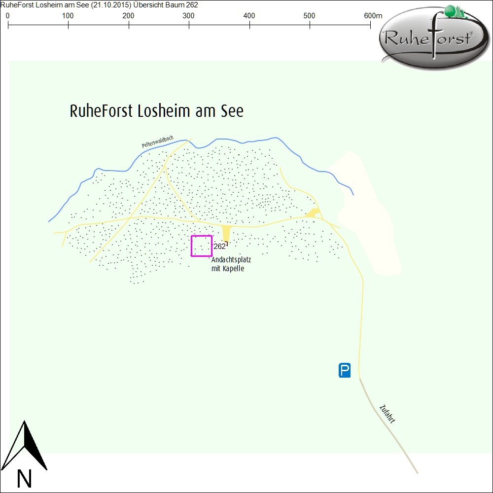 Übersichtskarte zu Baum 262