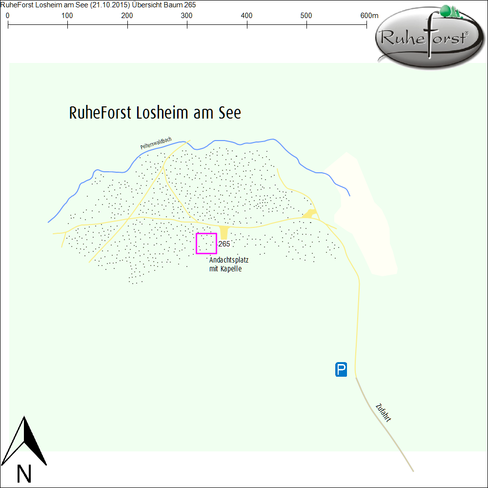 Übersichtskarte zu Baum 265