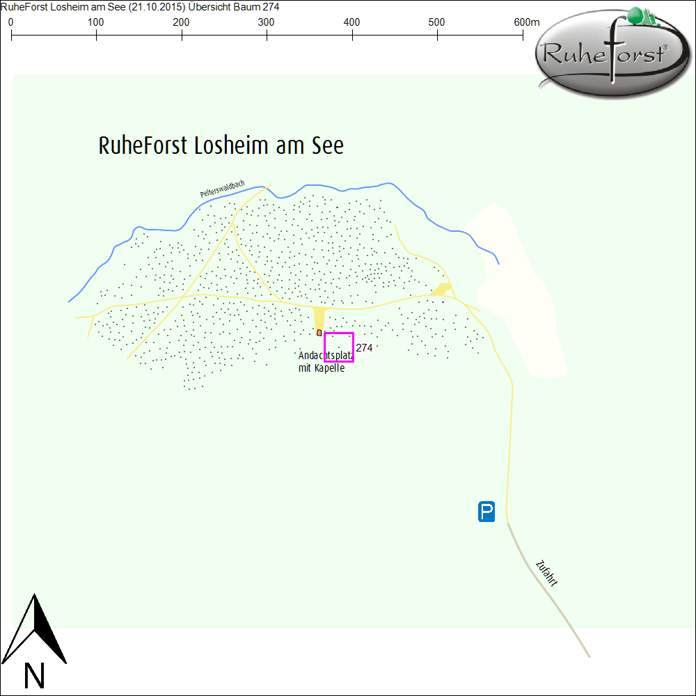 Übersichtskarte zu Baum 274