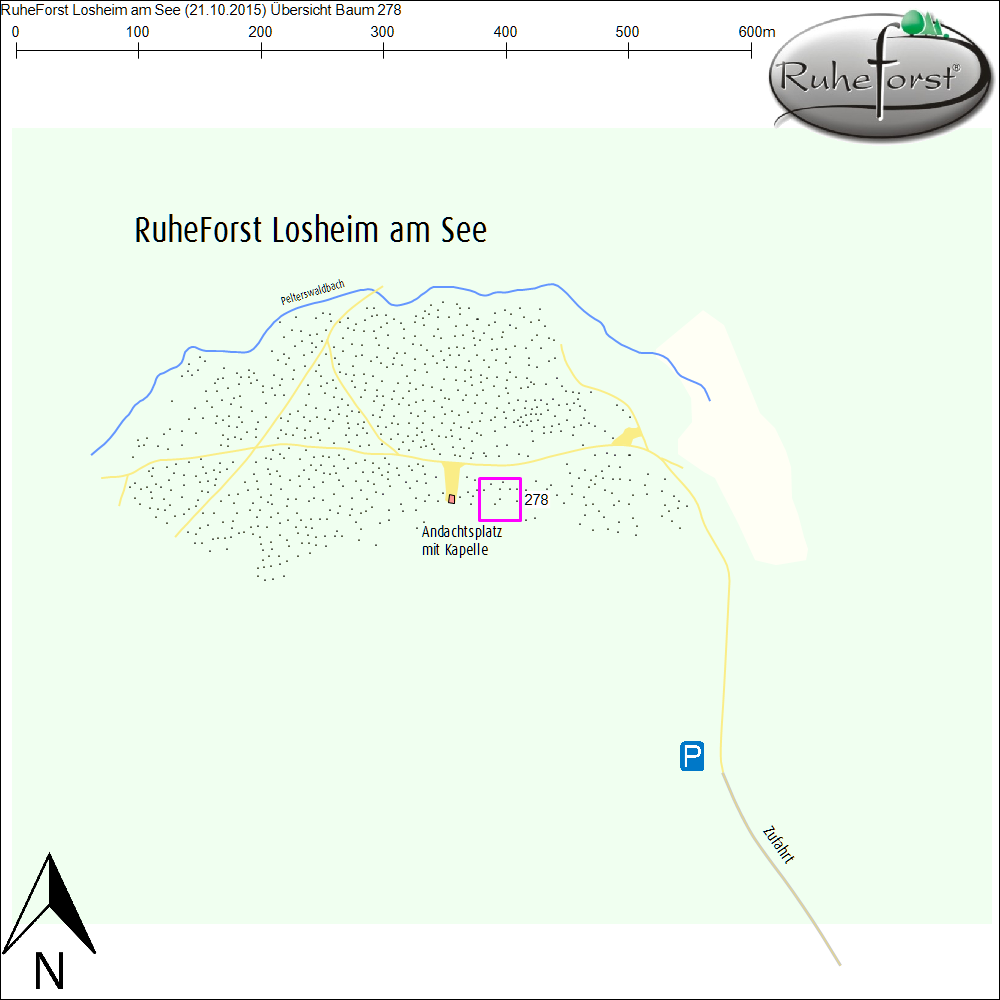 Übersichtskarte zu Baum 278