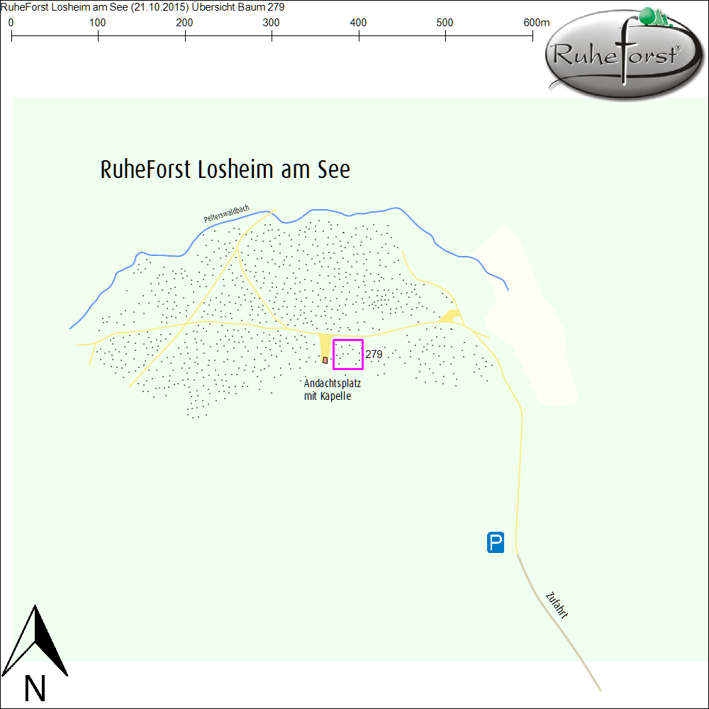 Übersichtskarte zu Baum 279