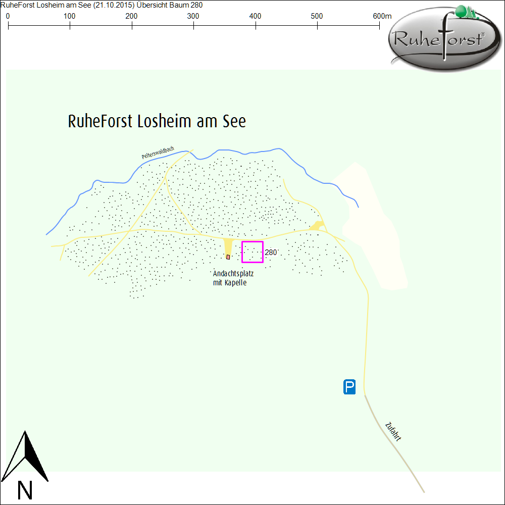 Übersichtskarte zu Baum 280