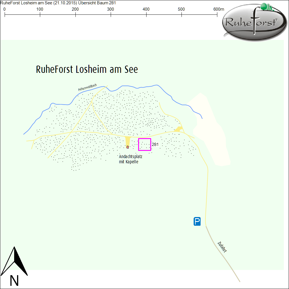 Übersichtskarte zu Baum 281