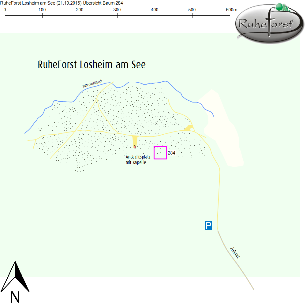 Übersichtskarte zu Baum 284