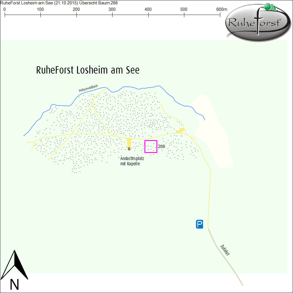 Übersichtskarte zu Baum 288