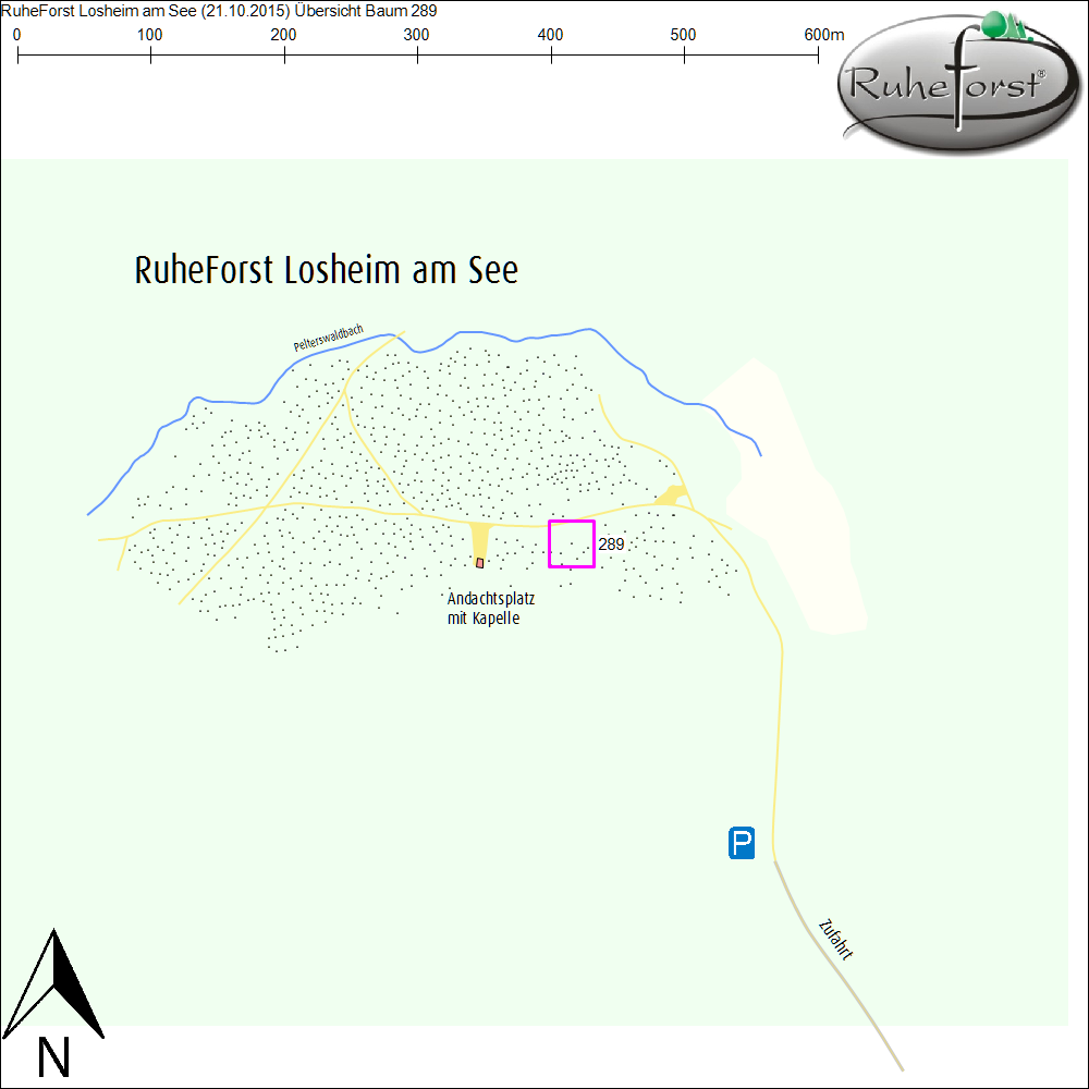 Übersichtskarte zu Baum 289