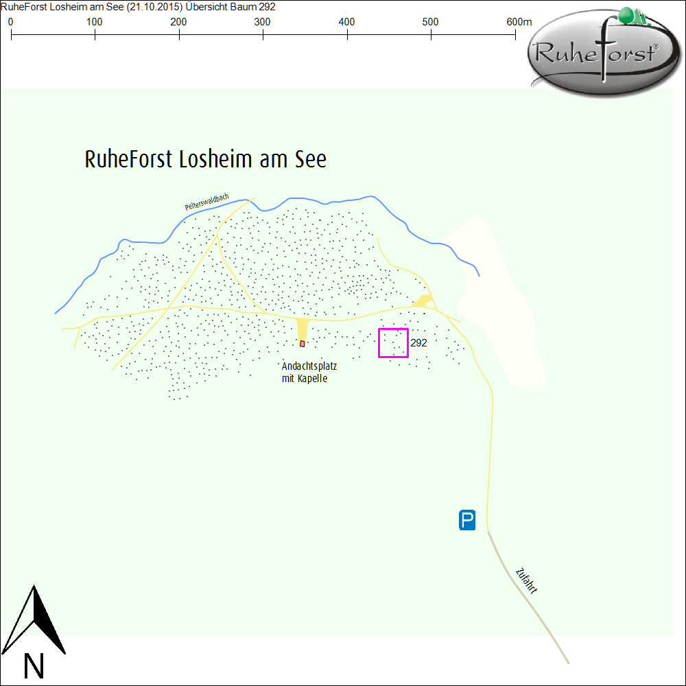 Übersichtskarte zu Baum 292