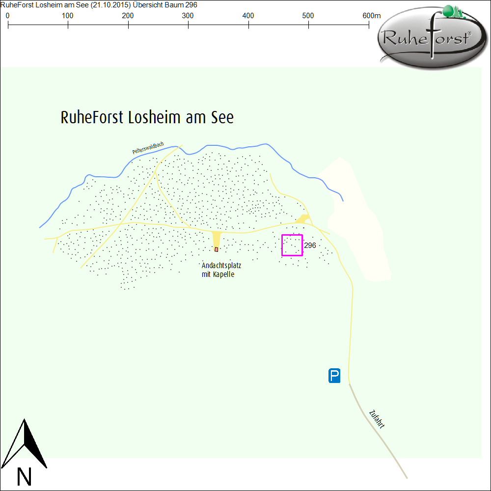 Übersichtskarte zu Baum 296