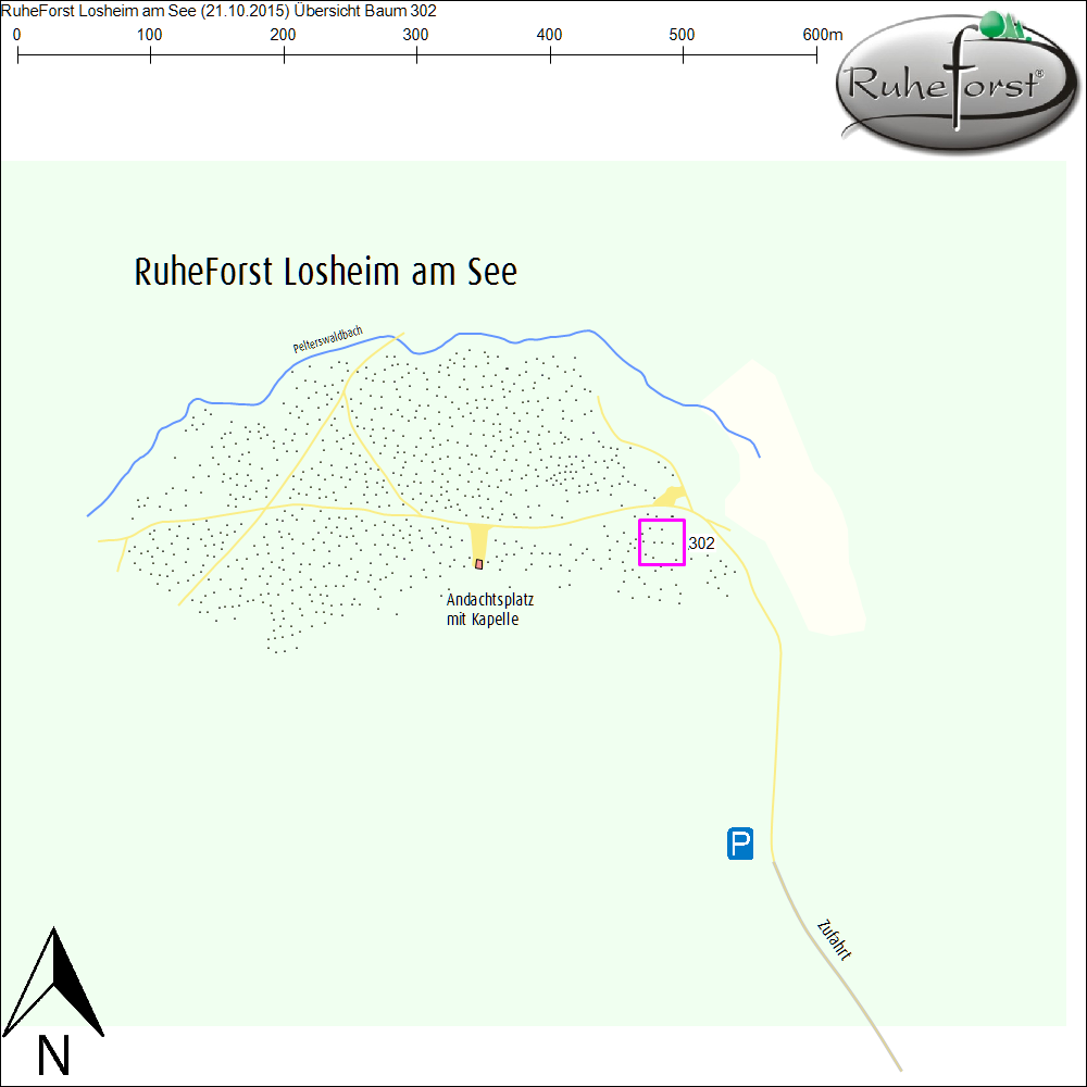 Übersichtskarte zu Baum 302