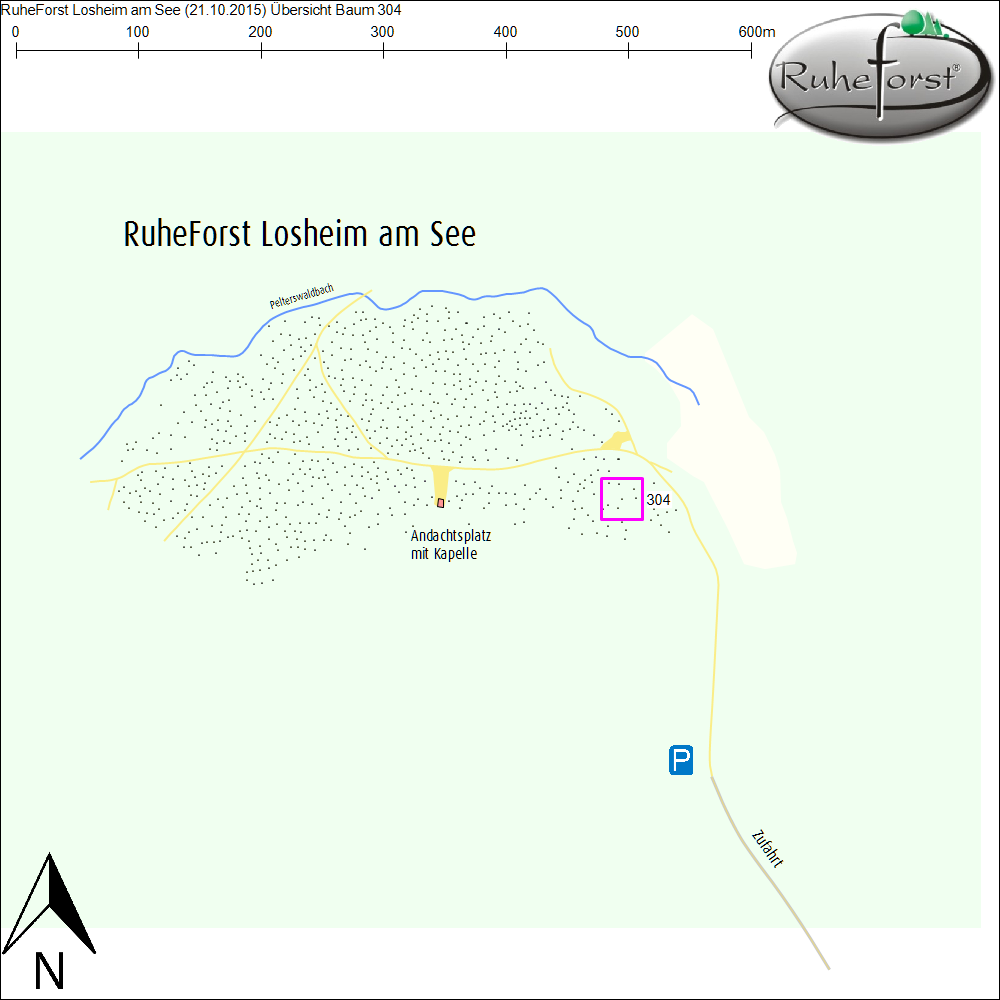 Übersichtskarte zu Baum 304