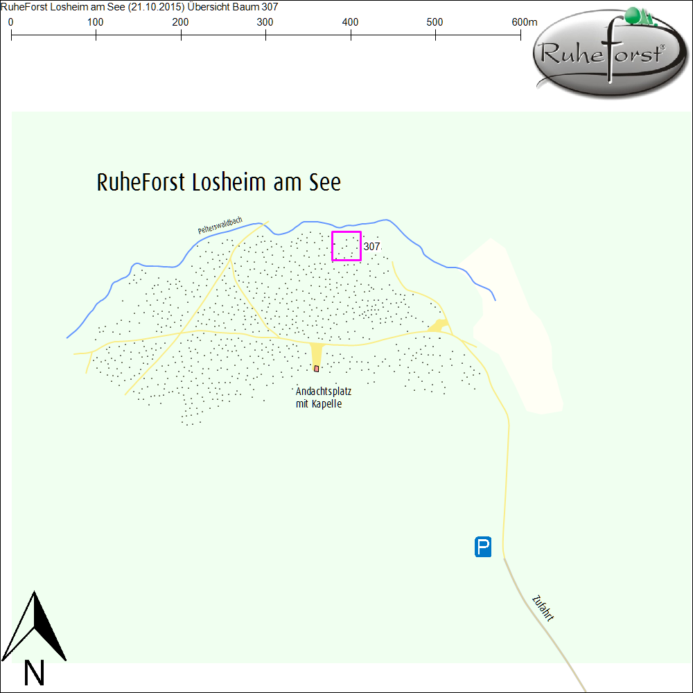 Übersichtskarte zu Baum 307