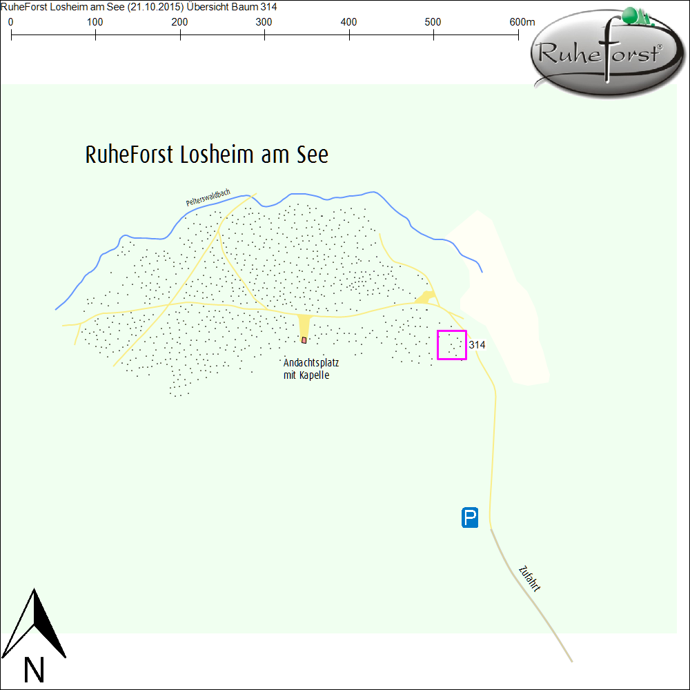 Übersichtskarte zu Baum 314