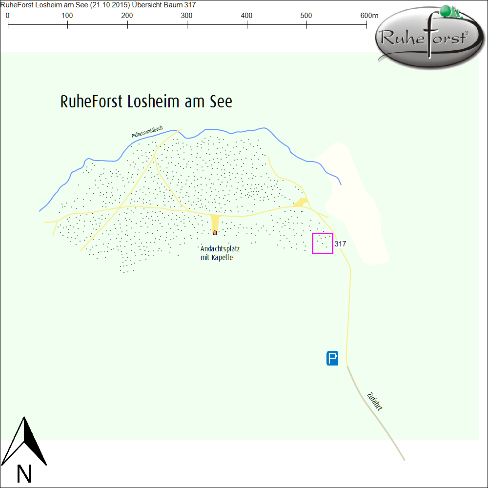 Übersichtskarte zu Baum 317