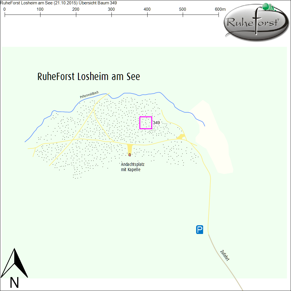 Übersichtskarte zu Baum 349