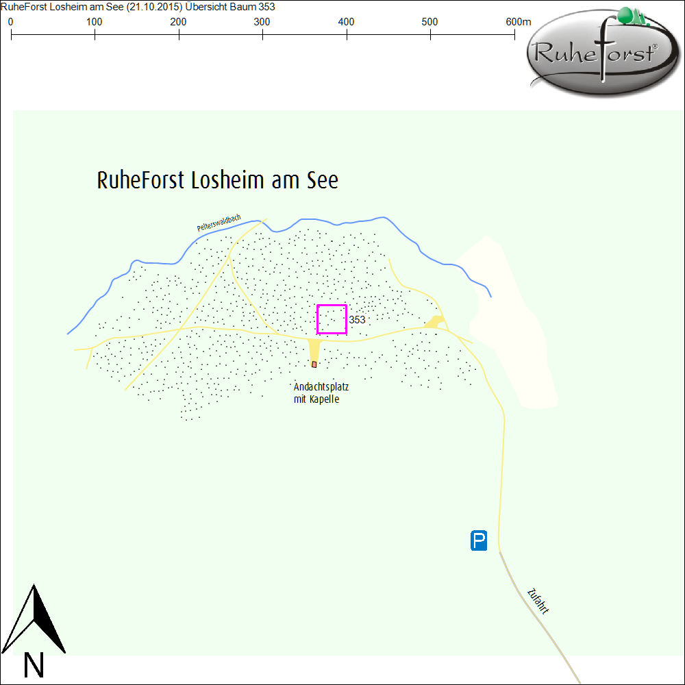 Übersichtskarte zu Baum 353