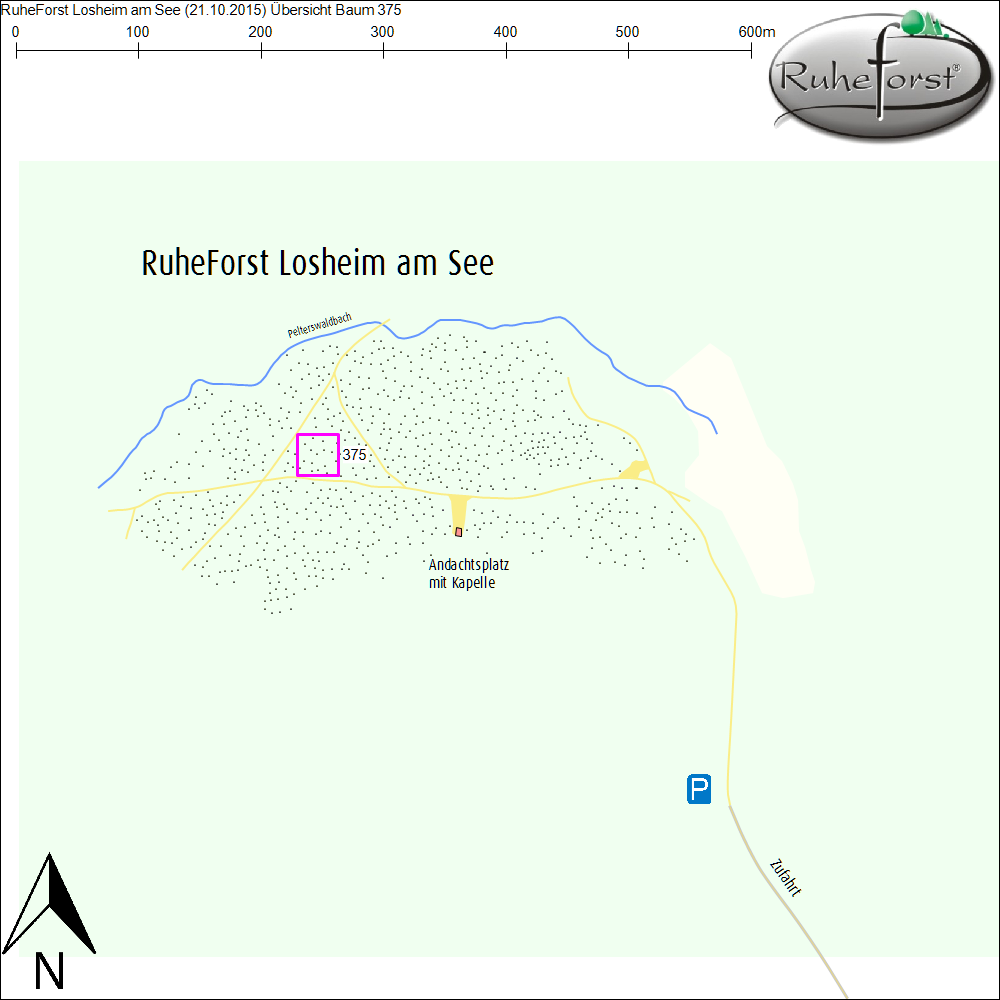 Übersichtskarte zu Baum 375