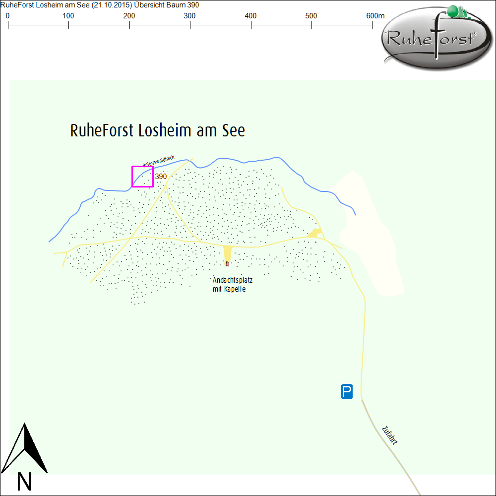 Übersichtskarte zu Baum 390