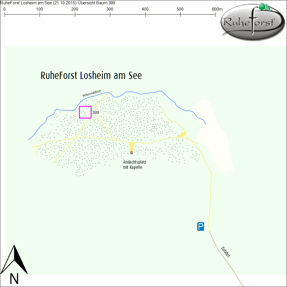 Übersichtskarte zu Baum 399