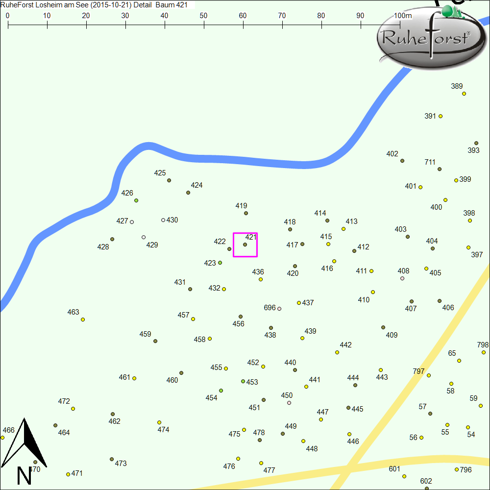 Detailkarte zu Baum 421