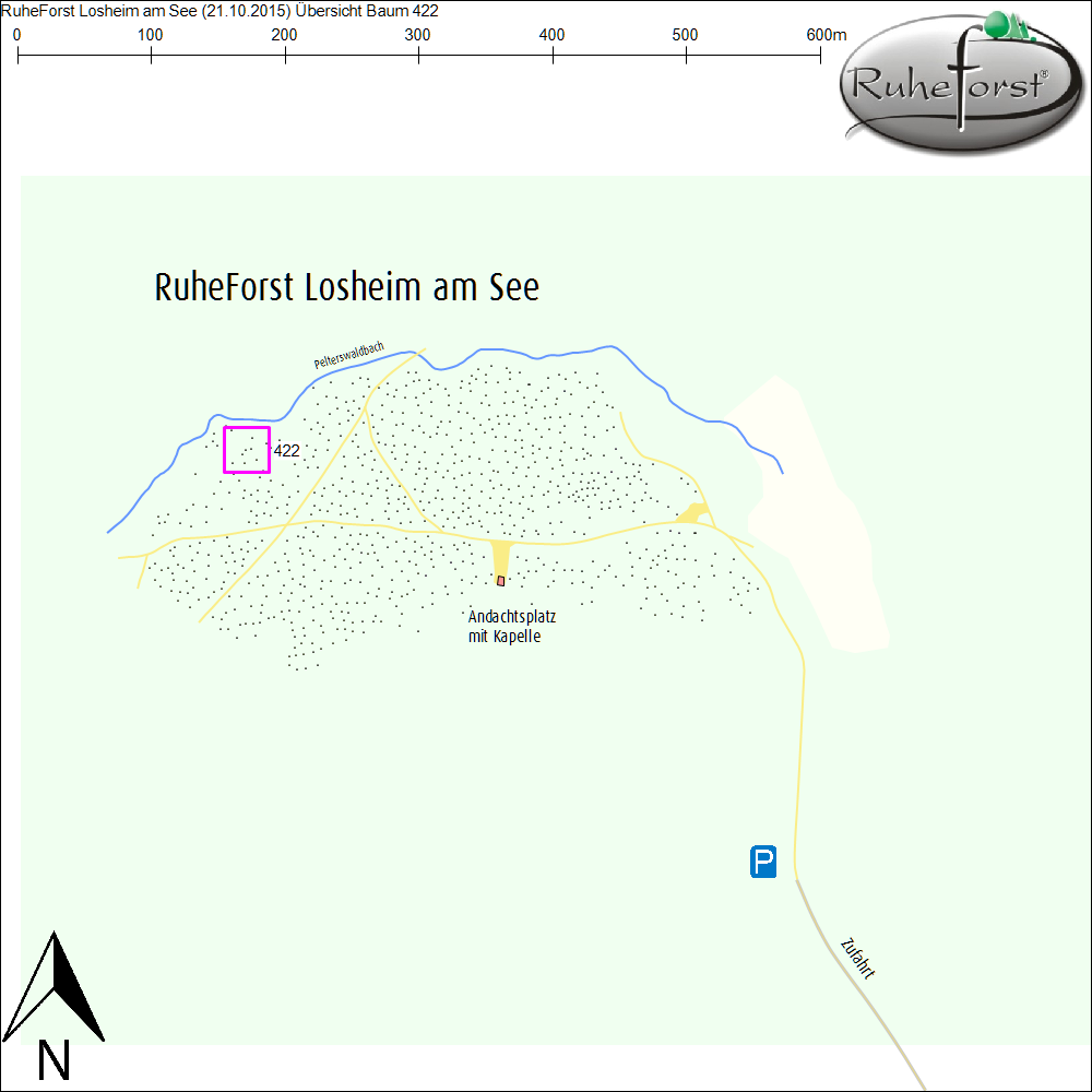 Übersichtskarte zu Baum 422