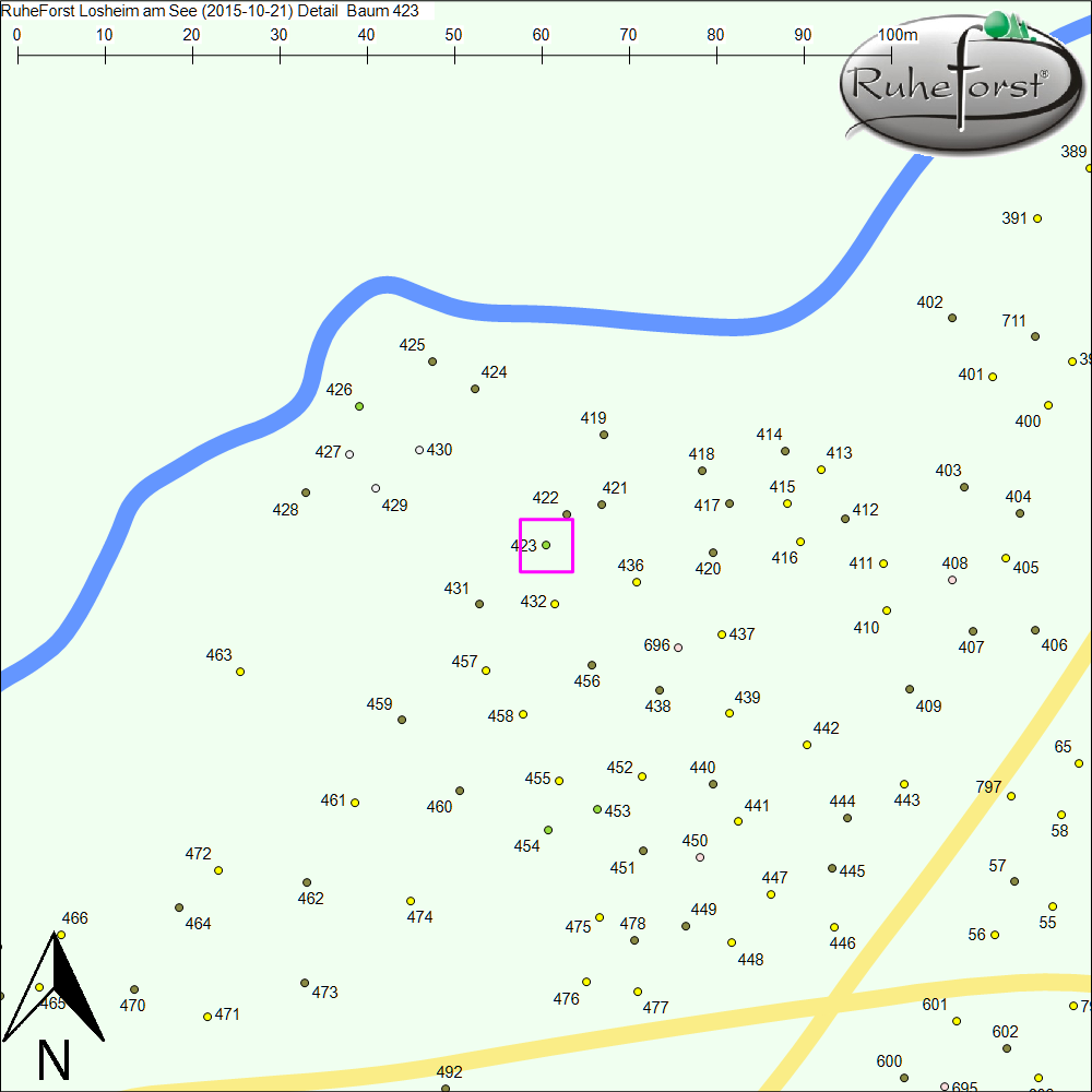 Detailkarte zu Baum 423