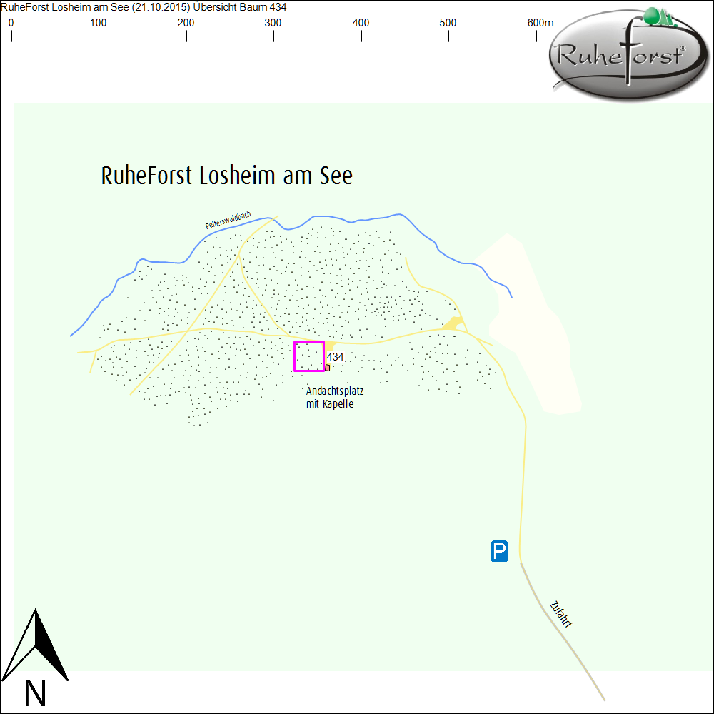 Übersichtskarte zu Baum 434