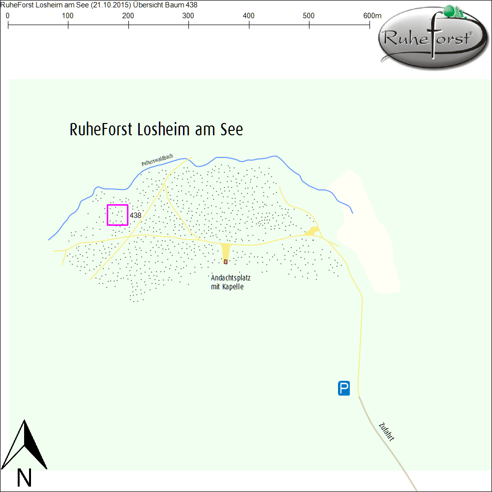 Übersichtskarte zu Baum 438