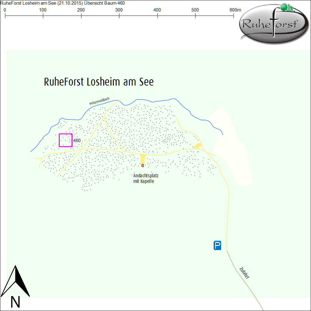 Übersichtskarte zu Baum 460