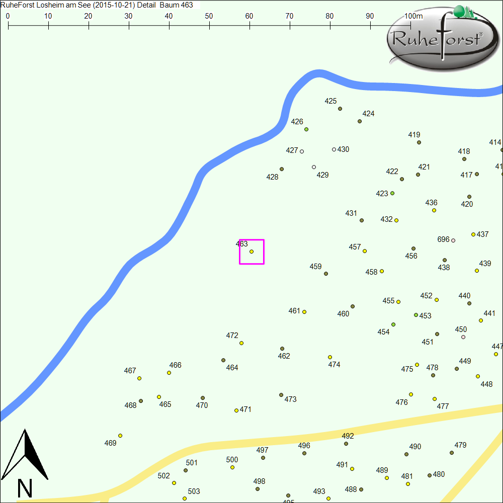 Detailkarte zu Baum 463