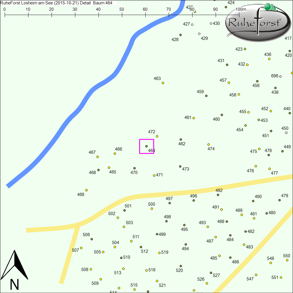 Detailkarte zu Baum 464