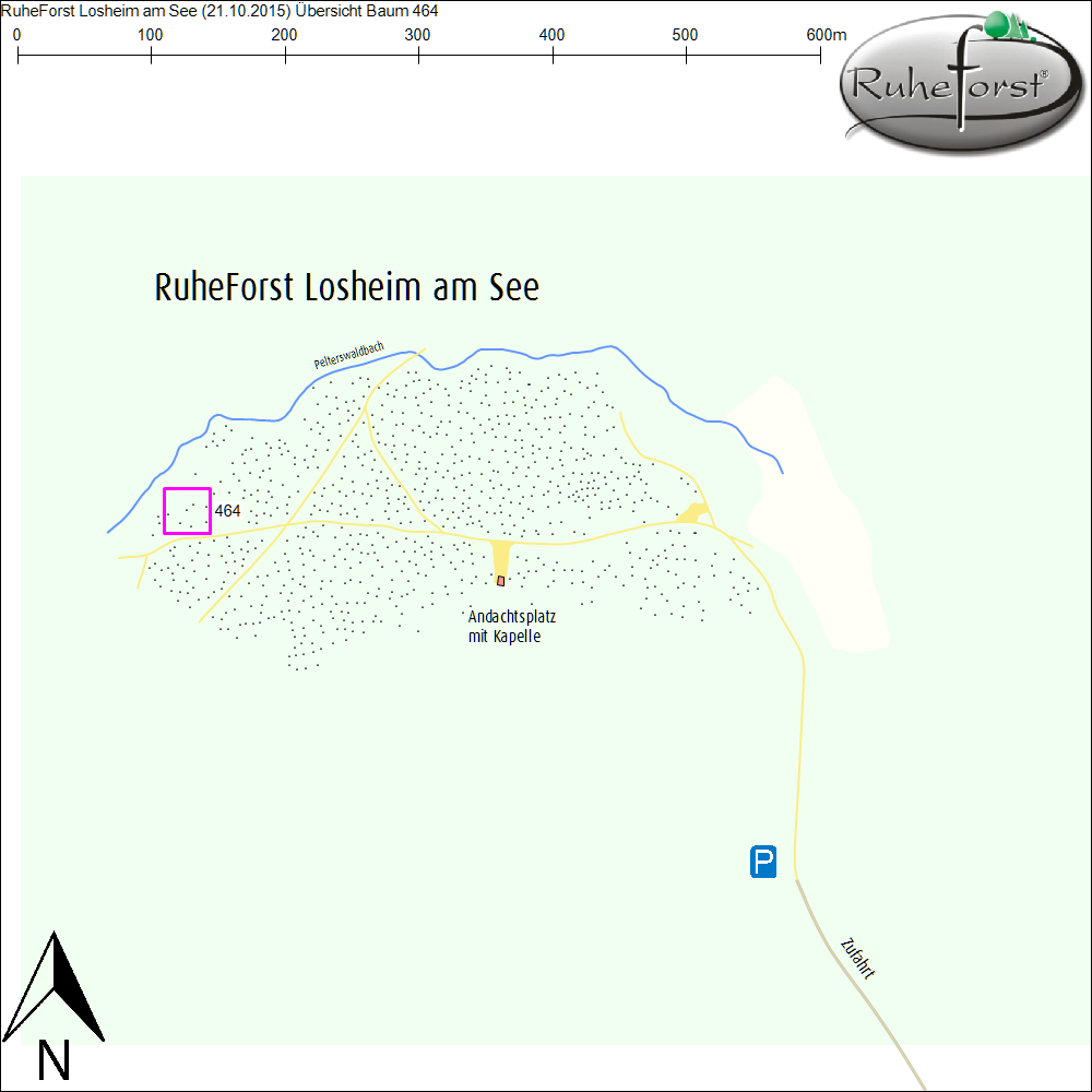 Übersichtskarte zu Baum 464