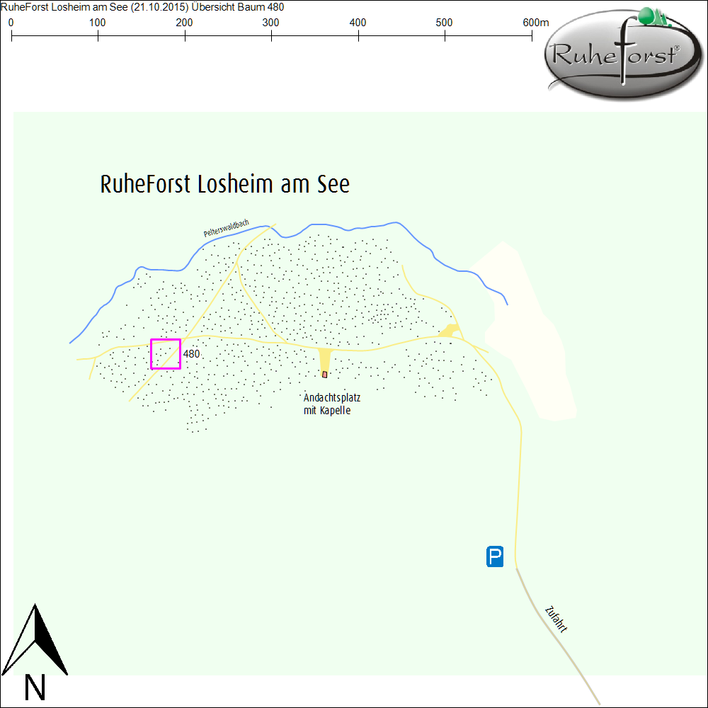 Übersichtskarte zu Baum 480