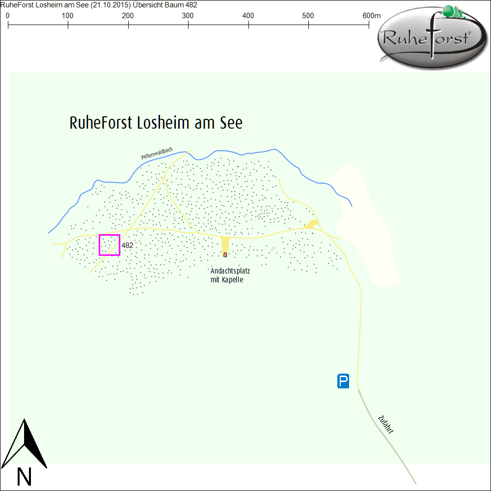 Übersichtskarte zu Baum 482