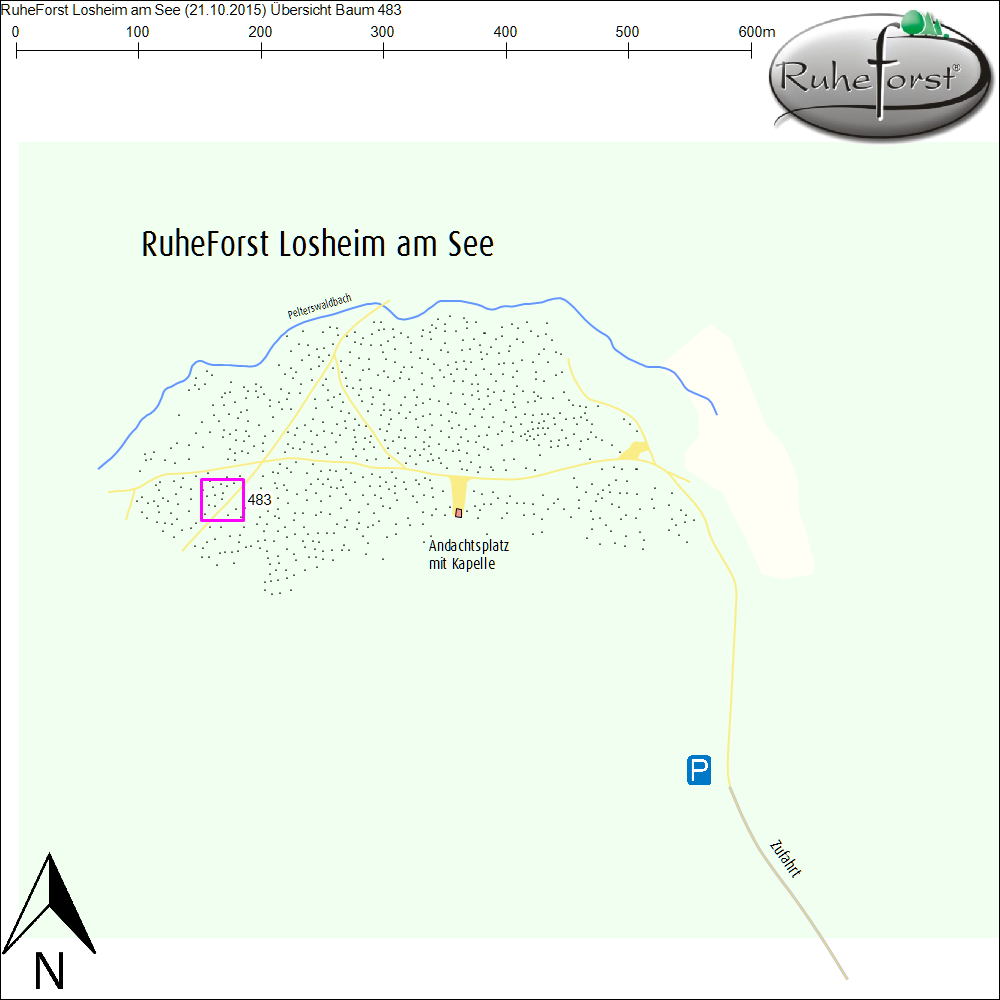 Übersichtskarte zu Baum 483