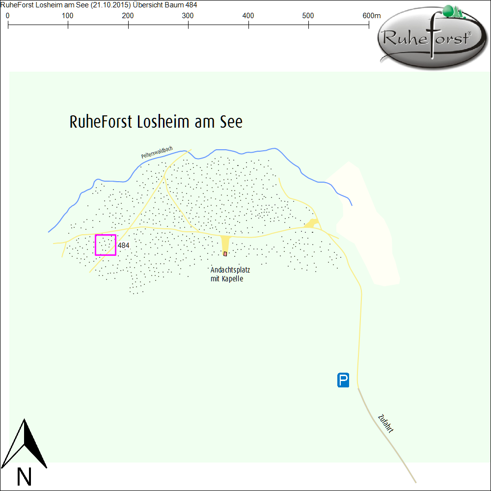 Übersichtskarte zu Baum 484