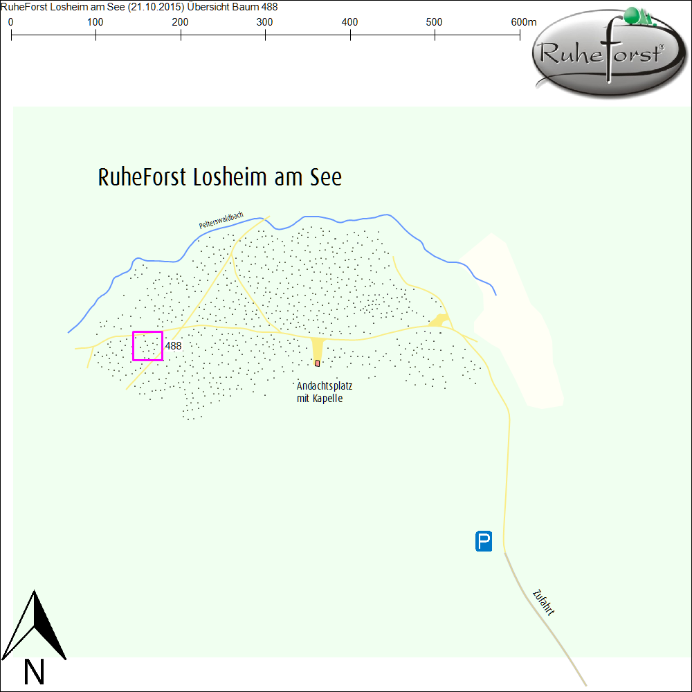 Übersichtskarte zu Baum 488